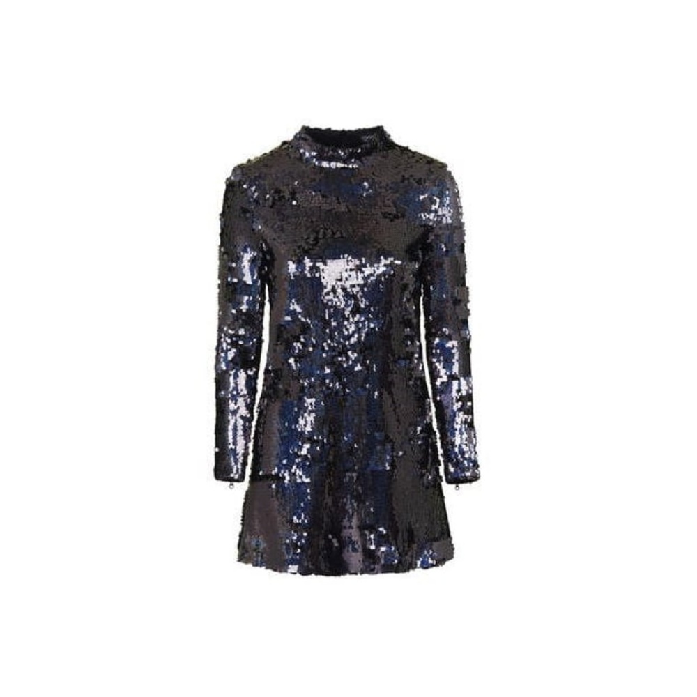 TOPSHOP High Neck Sequin Dress (NWT)
